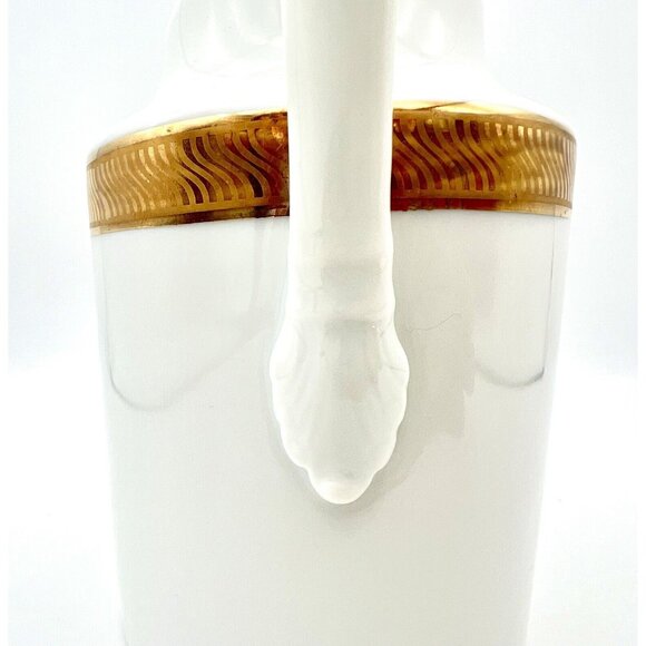 Richard Ginori Creamer White and Gold Gilt Trim Classic Traditional Gilding - Picture 6 of 9